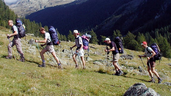 Wanderer im Gebirge