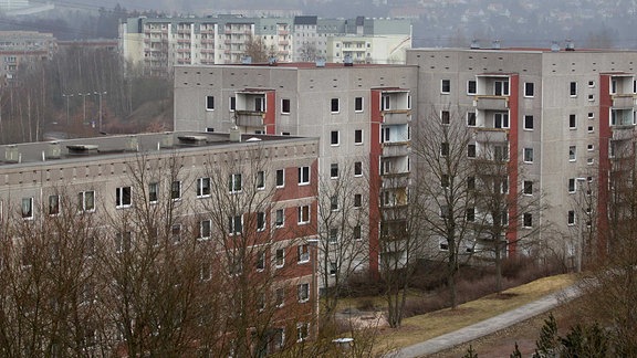 Plattenbauten in Suhl-Nord