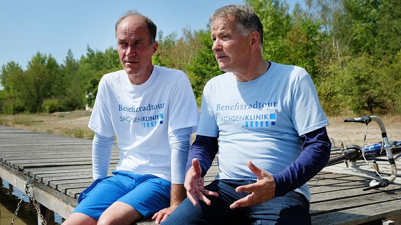 Achim und Roland im Gespräch.