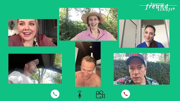Schauspieler aus "In aller Freundschaft" im Videocall