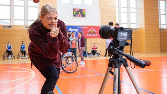 Behind-the-Scenes vom Basketballfeld