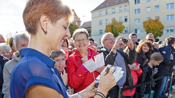 Hendrikje Fritz beim Fantreffen