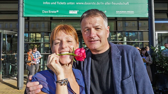 Hendrikje Fritz und Thomas Rühmann beim Fantreffen