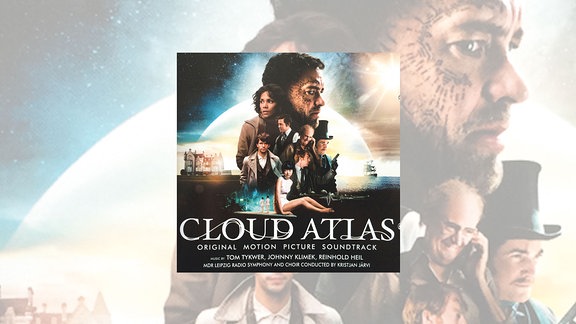 Cover der CD "Cloud Atlas" von Tom Tykwer, Johnny Klimek und Reinhold Heil, mit dem MDR-Sinfonieorchester und Dirigent Kristjan Järvi.