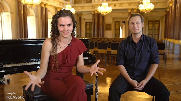 Danae Dörken und Sebastian Manz beim MDR-Musiksommer in Altenburg