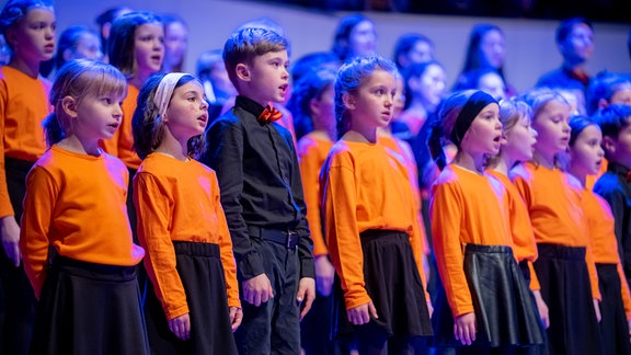 MDR-Kinderchor beim Jubiläumskonzert im Gewandhaus Leipzig