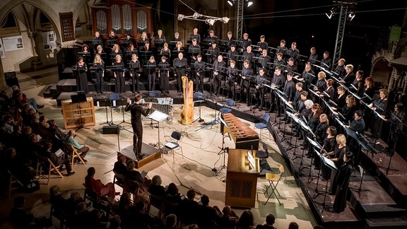 Der MDR-Rundfunkchor beim Konzert in der Leipziger Peterskirche