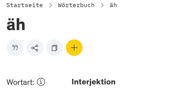 Das "äh" im Duden