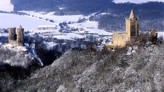 Burg Saaleck und Rudelburg in Rudelsburg