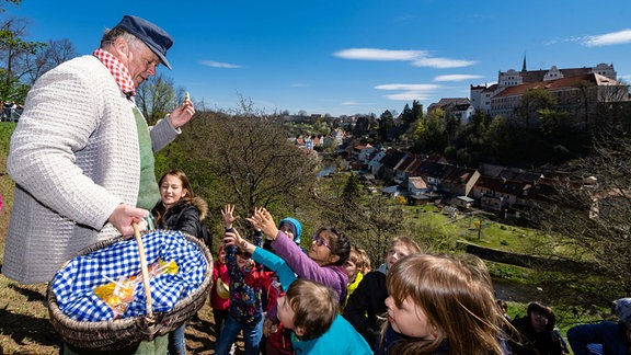 Eierjokel Heiko Harig auf dem Protschenberg in Bautzen.