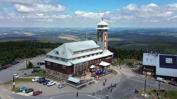 Fichtelberghaus  aus der Vogelperspektive