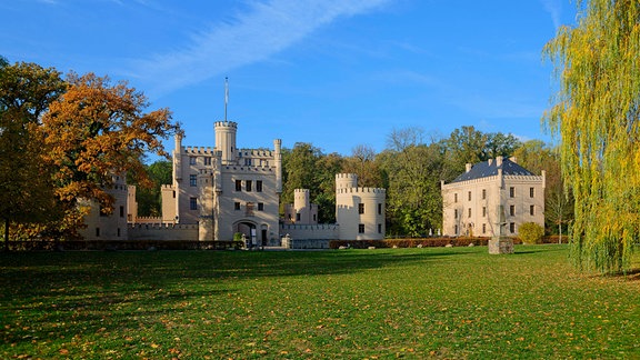 Jagdschloss Letzlingen bei Herbst