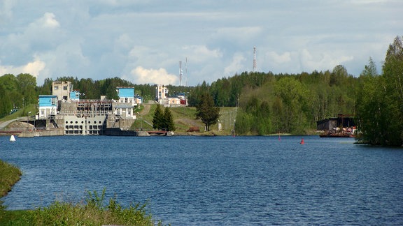 Belomorkanal, dritte Schleuse bei Powenez