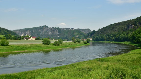 Die Elbe bei Rathen