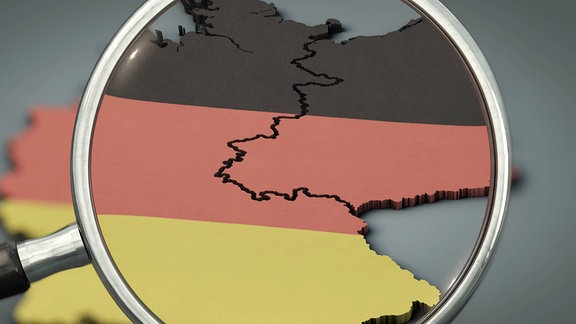 Illustration - Spaltung Deutschlands in Ost und West