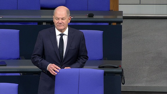 Kanzler Scholz im Bundestag