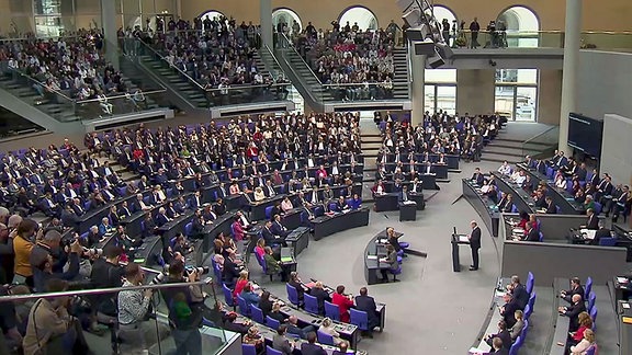 Volle Ränge im Bundestag