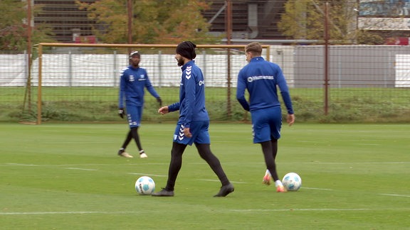 Fußballer beim Training