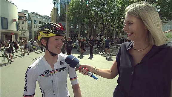 Radsportlerin im Interview