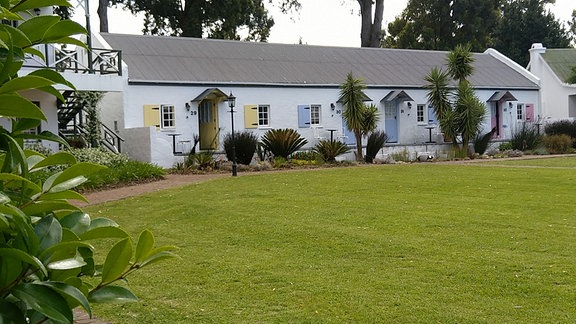 Eine Lodge im Tstsikamma-Nationalpark in Südafrika.