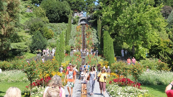 ItalienischeTreppe auf der Mainau Insel.