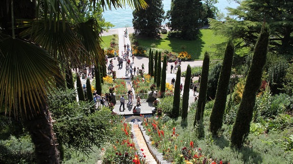 Treppe auf Insel Mainau.