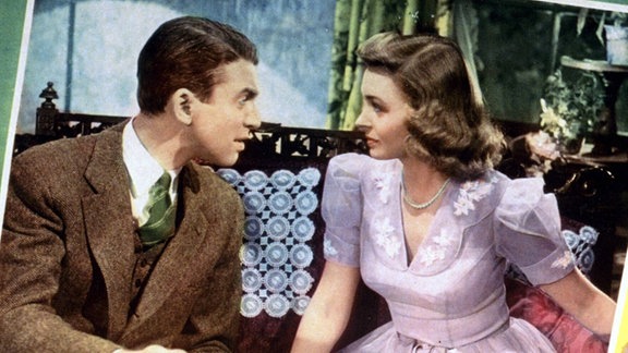 Filmplakat: "Ist das Leben nicht schön" mit James Stewart und Donna Reed