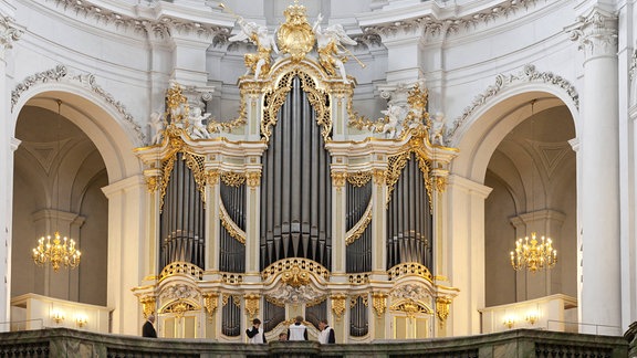 Kirchenorgel von Gottfried Silbermann in der Katholischen Hofkirche, Dresden