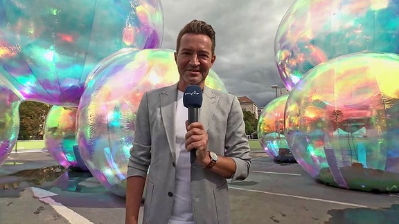 Reporter Markus Neumann in Chemnitz