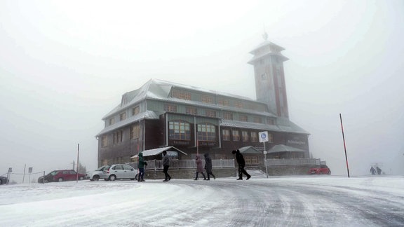 Schnee auf dem Brocken