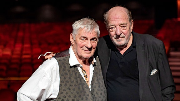 Heinz Hönig und Starkomponist Ralph Siegel im Theater am Marientor in Duisburg