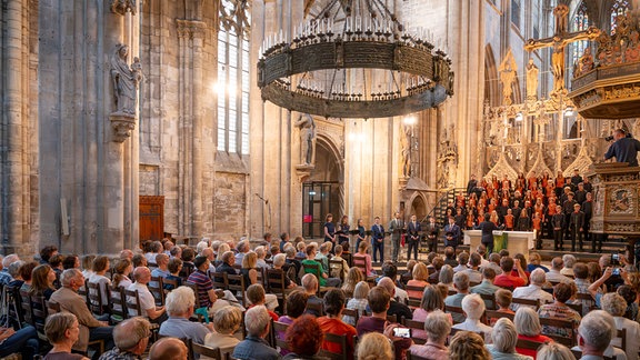 MDR-Kinderchor und Voces8 beim Konzert im Halberstädter Dom