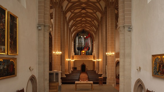 Innenansicht der Schlosskirche in Chemnitz