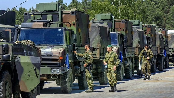 Nato-Manöver in der Oberlausitz DEU/Sachsen