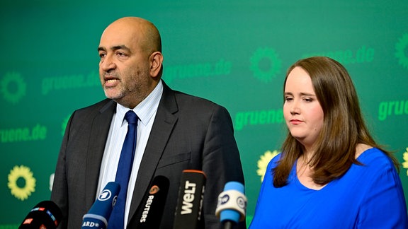 Ricarda Lang und Omid Nouripour