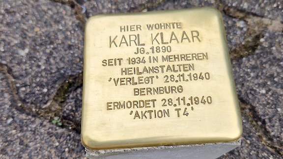 Erster Stolperstein in Erfurt wird verlegt