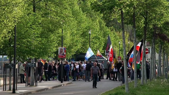 Montagsdemo in Gera