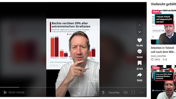 Screenshot einer Tiktokseite von Marc Raschke