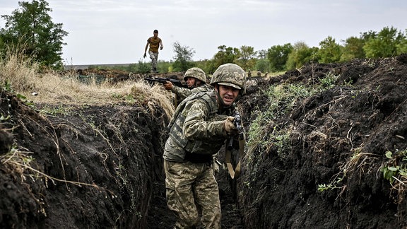 Kampfausbildung der 65. Mechanisierten Brigade der Streitkräfte der Ukraine 12. September 2024