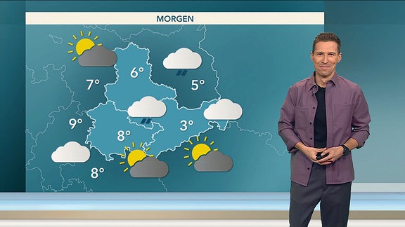 Meteorologe Florian Rost mit den Aussichten für morgen