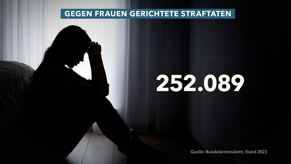 Infografik Straftaten gegen Frauen.