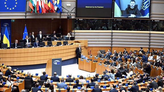 Blick in das EU-Parlament