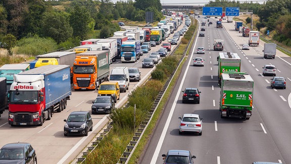 Stau auf der A4, 2017