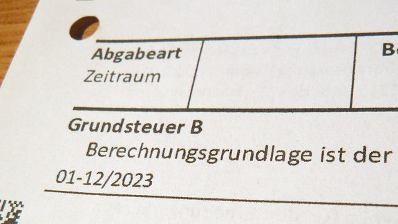 Grundsteuerbescheid Formular