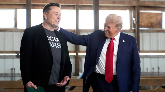 Milliardär Elon Musk und Donald Trump