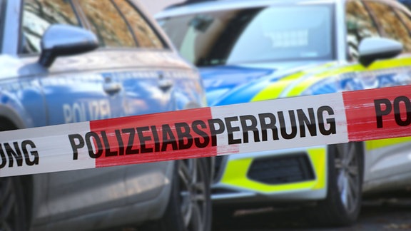 Von der Polizei abgesperrter Tatort (Symbolbild)