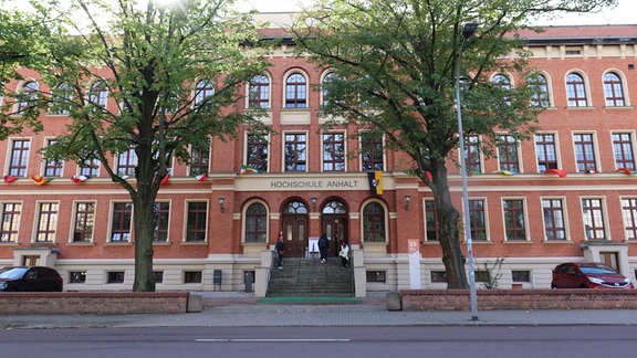 So sieht das Gebäude der Hochschule Anhalt in der Lohmannstraße 23 in Köthen aus.