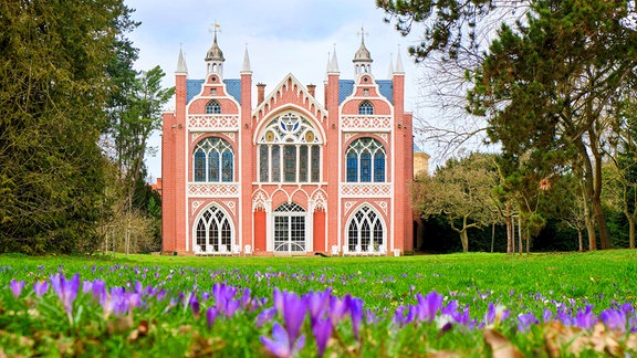 Krokuswiese, Gotisches Haus, Wörlitzer Park