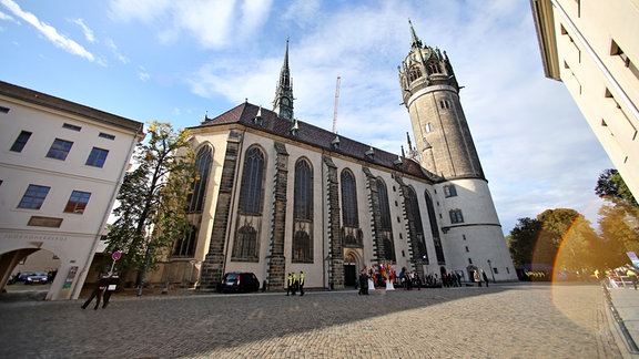 Die Schlosskirche in Lutherstadt Wittenberg, 2016