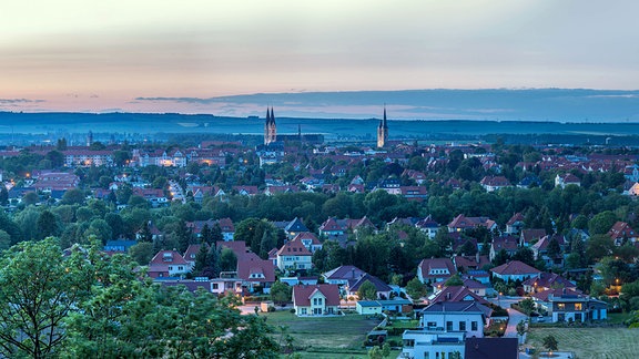 Blick über die Dächer von Halberstadt.